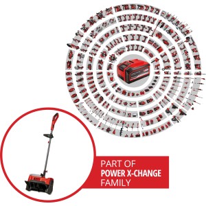 Einhell Akku-Schneefräse GE-ST 36/40 Li E-Solo, Teil der Power X-Change Familie.