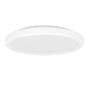 Weiße Eglo LED-Deckenleuchte Testara-E, runde Form, für stimmungsvolle Beleuchtung im Innenbereich.