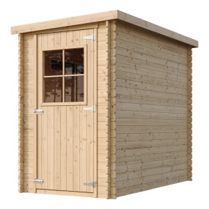 Holz-Gartenhaus TIMBELA M306+M306G mit Fenster und Boden, unbehandelt.