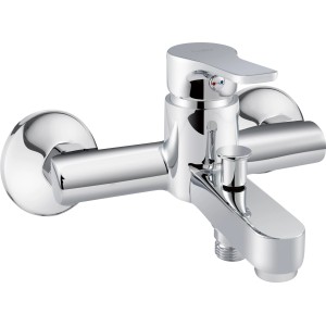 baliv Wannenarmatur WA-5750 Chrom, Aufputz-Wannenarmatur mit Umsteller für Brausefunktion.