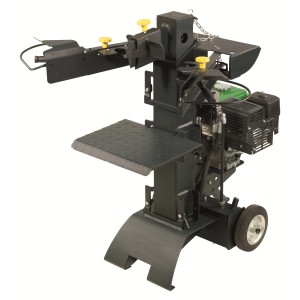 CMI Benzin-Holzspalter 10 t mit Spaltkreuz für Brennholz, robust und standsicher.