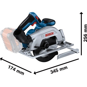 Bosch Professional GKS 18V-57-2 Akku-Handkreissäge (Solo, ohne Akku).