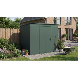 Weka Metall-Gerätehaus Gary 242 cm x 198 cm Grün