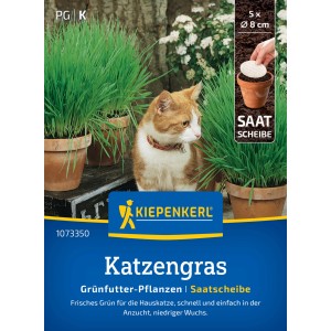 Kiepenkerl Saatgut Katzengras Frischgrün Mischung, Saatscheibe