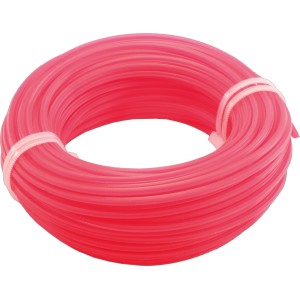 LUX Trimmerfaden, 2,4 mm x 15 m, rot, für Rasentrimmer und Sensen.