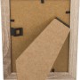 Rückansicht: MDF-Bilderrahmen in Eiche gekälkt, 10x15 cm, mit Aufsteller.