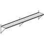 KGT Hängebord Linea II, Alu blank, 26 cm tief, für Gewächshäuser zur platzsparenden Aufbewahrung.