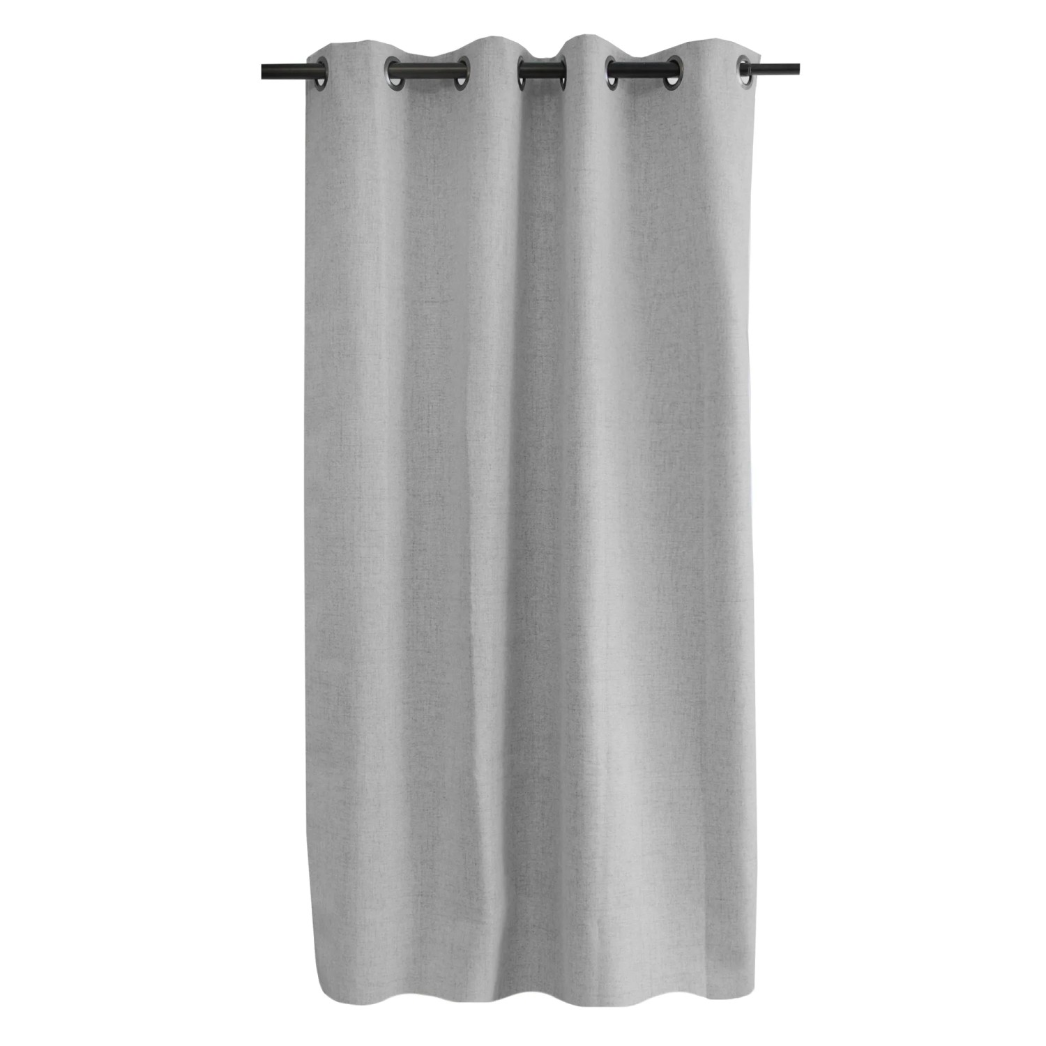 Hellgrauer Moondream Verdunklungsvorhang (130x260 cm) mit Ösen für Fenstervorhänge.