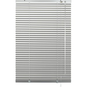 Gardinia Aluminium Jalousie, 60x130 cm, silberfarben. Sicht- und Sonnenschutz für Fenster.