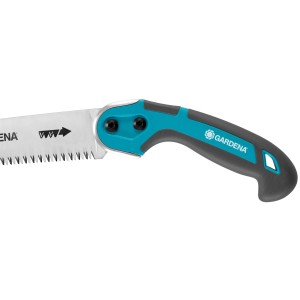 Gardena Gartensäge 300 P mit blau-grauem Griff und 300 mm Sägeblatt.