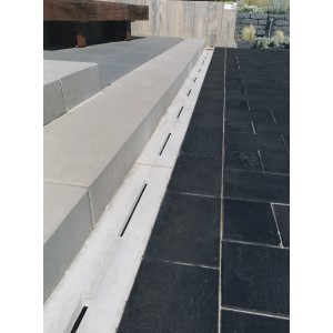 Diephaus Blockstufe, 75x35x15 cm, Grau. Treppenstufe aus Beton für Garten und Außenbereich.
