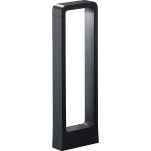 Moderne Trio LED Sockelleuchte Reno in Anthrazit aus Aluguss, 50 cm hoch.