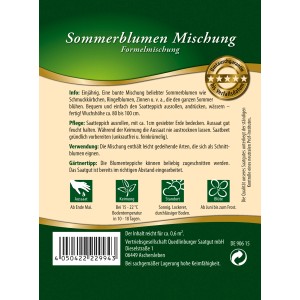 Quedlinburger Saatteppich Sommerblumen Mischung für farbenfrohe Blumen.