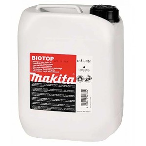 Makita Biotop Sägekettenöl, 5 Liter Kanister für Kettensägen. Zubehör für Motorsägen.