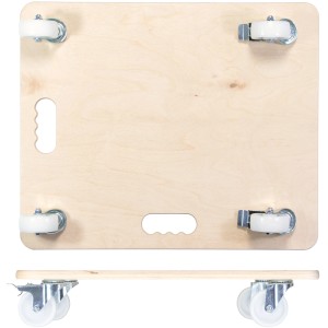 Wagner Transporthilfe Allrounder Birke mit 4 Rollen, Tragkraft 250kg, 490x590mm.