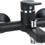 Schwarze, matte baliv Wannenarmatur WA-5760 mit Umsteller für Badewanne.