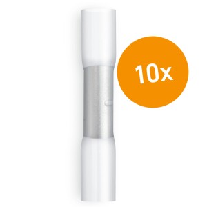 Steinel Crimpverbinder, wärmeschrumpfend, Ø 4-6 mm, weiß, 10er-Pack.