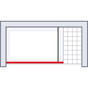 Schulte Walk In Dusche 200x100cm, Chromoptik, klares Glas. Barrierefreier Duschbereich.