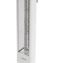 Weißer Vasner Infrarot-Standheizstrahler HeatTower 2500W für Terrasse & Garten.