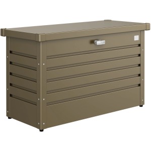 Biohort FreizeitBox 100 in Bronze-Metallic: Universalbox aus Stahlblech für Garten & Terrasse.