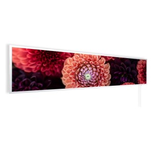 Könighaus Infrarotheizung Panorama Buena Vista Dahlien 450 W 120 cm x 30 cm