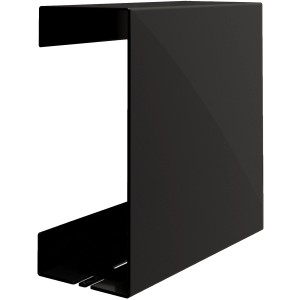 Schulte Duschablage zum Kleben, Größe L, mattschwarz, aus Aluminium.