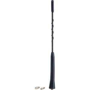 Schwarzer OBI Antennenstab, 23 cm, für Kfz-Außenausstattung.