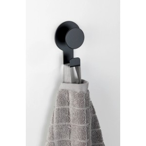 Wenko Wandhaken Blandas Edelstahl rostfrei 5 x 7.5 x 2.5 cm Schwarz Matt