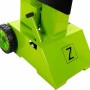 Detailansicht des Zipper Holzspalter HS8TN mit Rad und Logo.