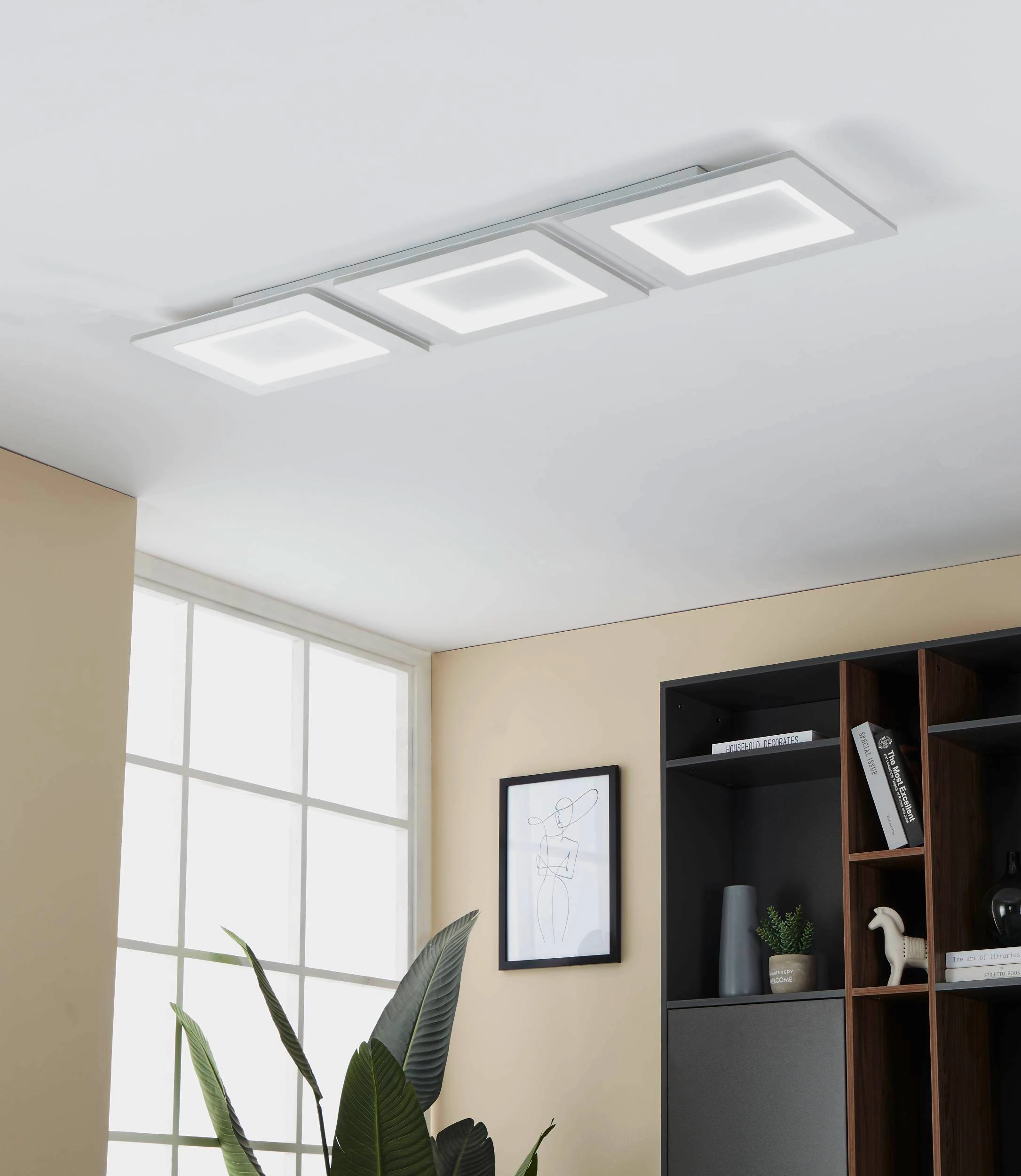 Eglo LED-Deckenleuchte Padrogiano-Z 120 cm cm bei x 30 kaufen OBI Weiß