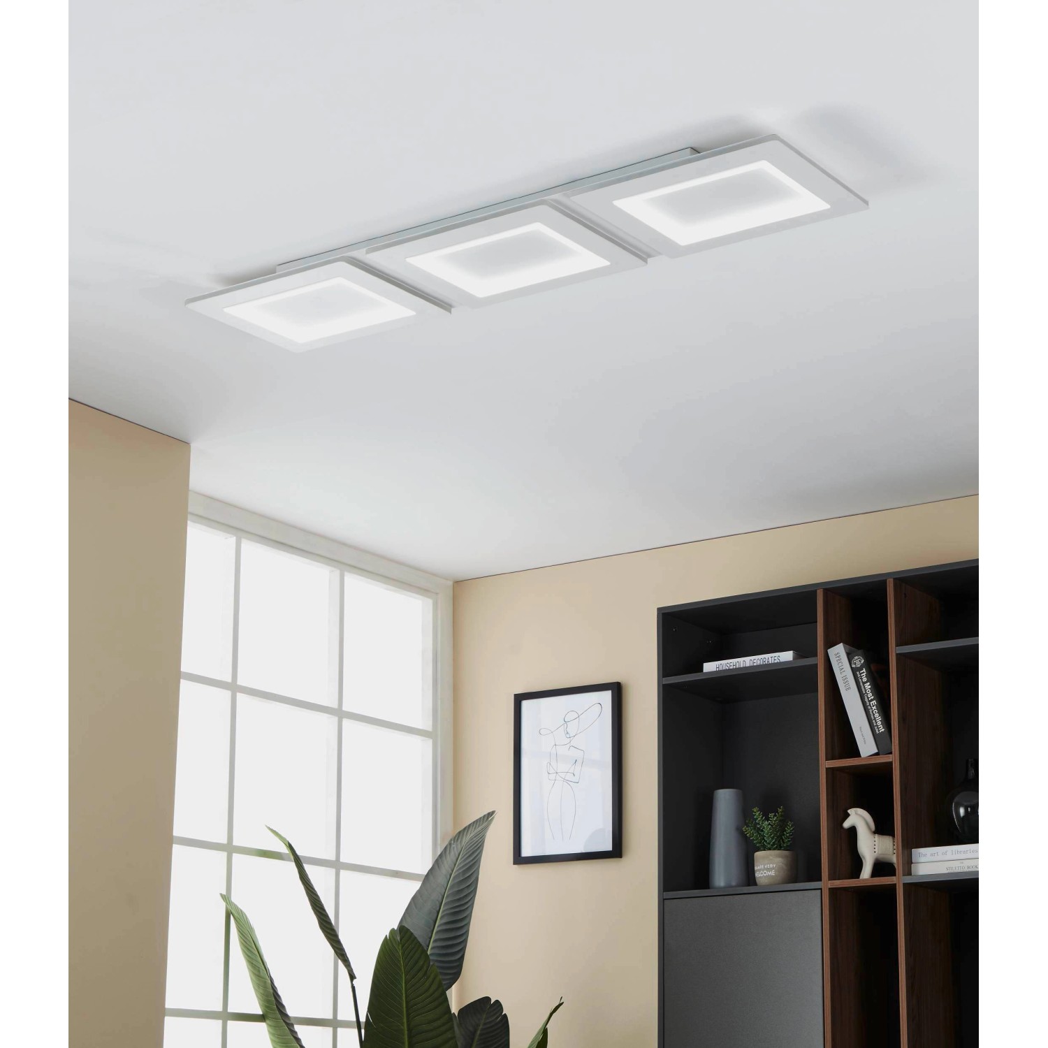Eglo LED-Deckenleuchte Padrogiano-Z 120 cm x 30 cm Weiß kaufen bei OBI
