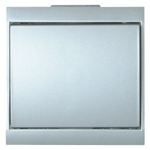 Kopp Auswechselschalter Malta in Silber für Lichtschalter & Taster.