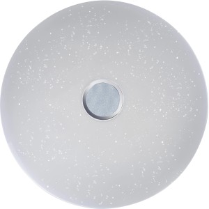 Weiße LED-Deckenleuchte Jonas mit Sternenhimmel-Optik, Durchmesser 79 cm.