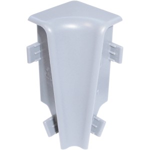 Floorever Spa Innenecke, Silber, 2er-Pack für Laminat- und Parkettzubehör.