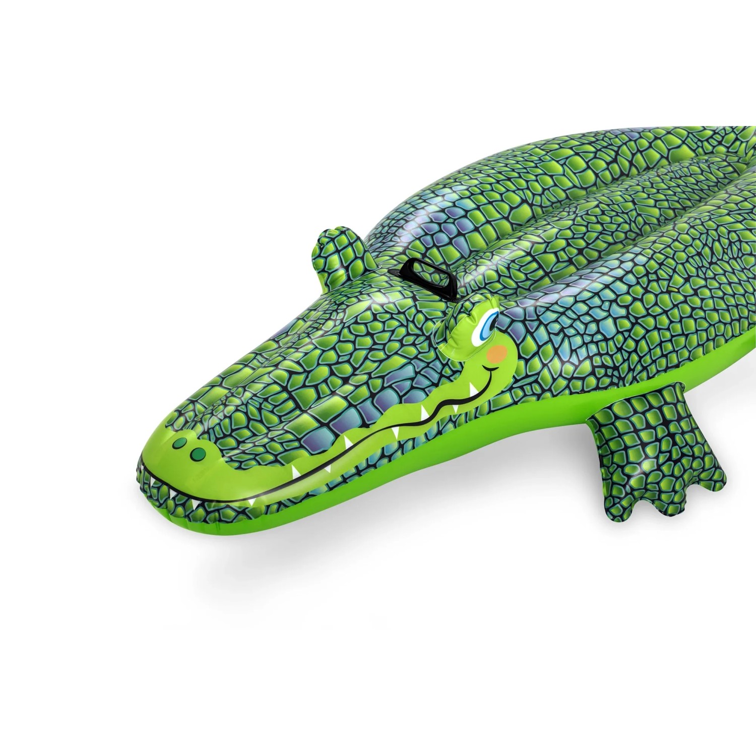 Bestway Schwimmtier Krokodil, grüne aufblasbare Badeinsel für Kinder.