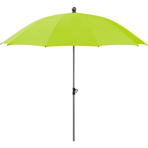 Schneider Marktschirm, Ø 220 cm, Apfelgrün mit Knickfunktion für Garten und Balkon.