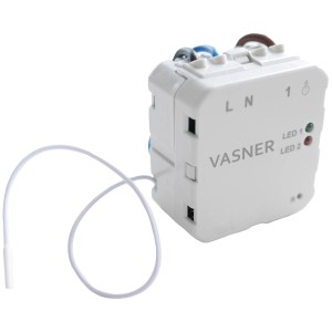 Vasner VUP Unterputz-Empfänger für Funkthermostat-Set zur Steuerung von Infrarotheizungen.