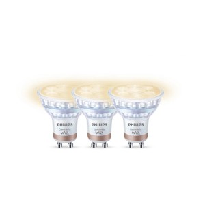 3er Set Philips WIZ GU10 LED Leuchtmittel, 2700K, 400lm, 5W, smarte Steuerung.