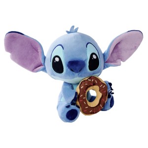 Disney Plüschfigur Stitch mit Doughnut 25 cm Blau