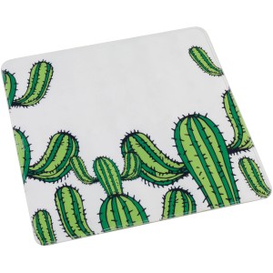 Quadratische, grüne Wenko Duscheinlage Cactus 54x54 cm mit Kaktus-Motiv für mehr Sicherheit in der Dusche.
