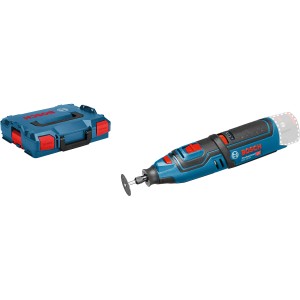 Bosch Professional Akku-Rotationswerkzeug GRO 12V-35 mit L-Boxx und Zubehör.