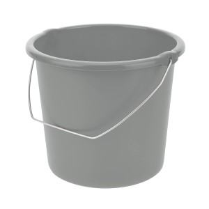 Tontarelli Eimer Cover Line mit Metallbügel 10 l Nordic Grey