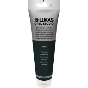 Tube Lukas Cryl Studio Premium Acrylfarbe, 125ml, Paynesgrau.