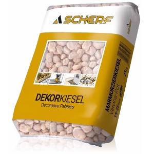 Sack Marmor Zierkiesel Verona-Rot, 15-25mm, 25kg. Dekorative Garten- und Landschaftsgestaltung.