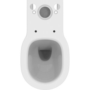 Ideal Standard Connect Air Stand-WC, spülrandlos, AquaBlade, weiß, Tiefspüler, Aufsicht.