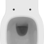 Ideal Standard Connect Air Stand-WC, spülrandlos, AquaBlade, weiß, Tiefspüler, Aufsicht.