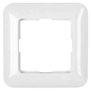 Kopp Abdeckrahmen 1-fach Cadiz, arktisweiß, für Schalter und Steckdosen