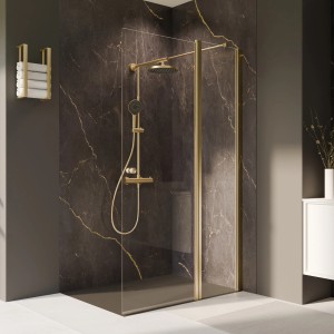 Breuer Duschwand Elana 2.0 mit Beweglichem Element Klarglas 200 x 160 cm Rechts