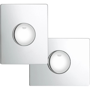 Grohe Skate Abdeckplatte in Chrom für 1-Mengen-Betätigung, senkrechte und waagerechte Montage.
