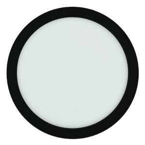 Rundes, schwarzes E2 Elektro LED-Panel Space, 18W, für Deckenleuchten.